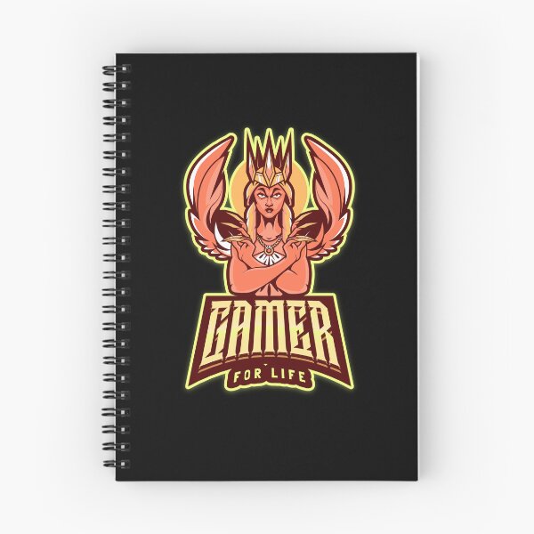 Item preview, Gamer for Life with Winged Female Warrior designed and sold by PRIVARSHU.