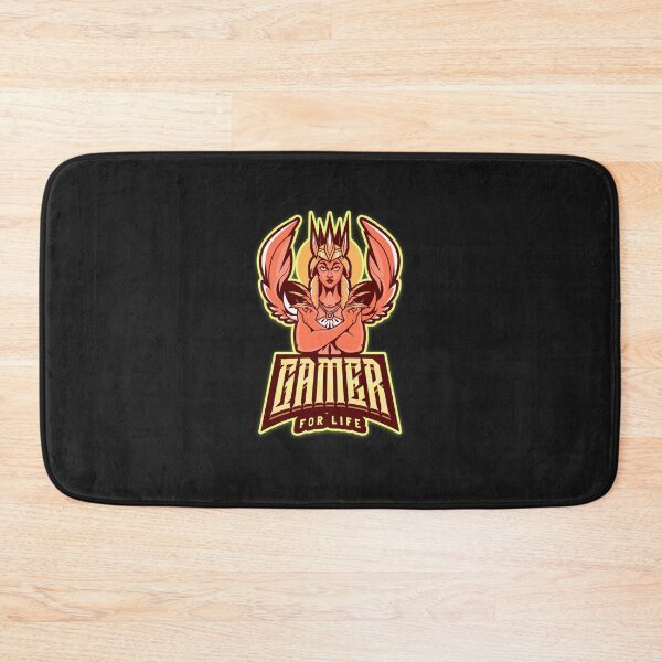 Item preview, Gamer for Life with Winged Female Warrior designed and sold by PRIVARSHU.