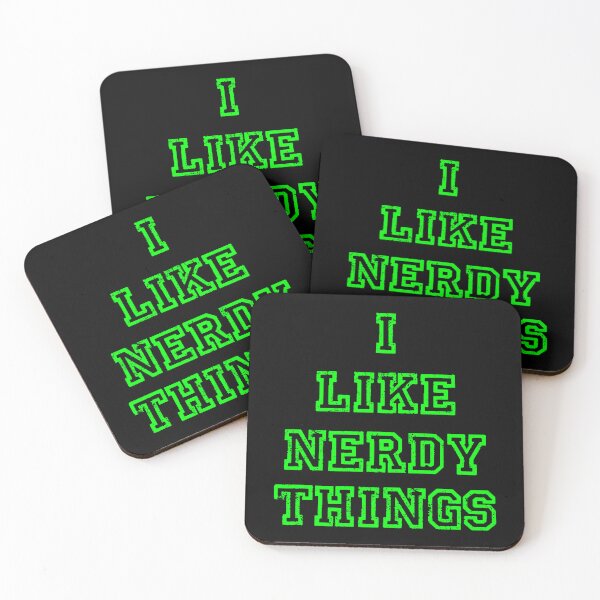 Item preview, I Like Nerdy Things Proud To Be A Nerd Gamer Vintage Writing Design designed and sold by Moonrock Design.