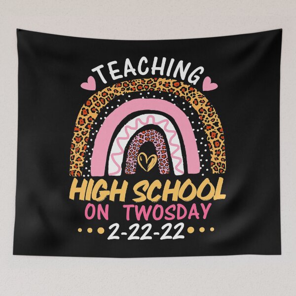 Item preview, 2222022 Teaching High School On Twosday Teacher T-Shirt designed and sold by viselxmce.