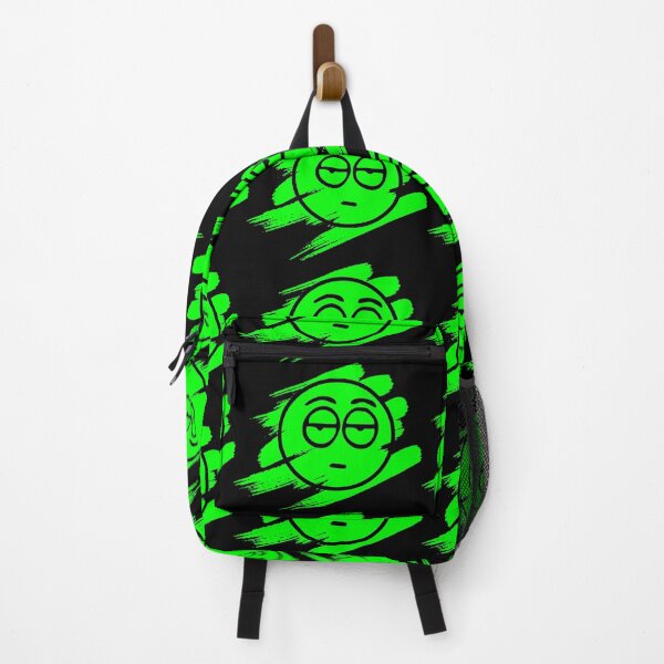 Item preview, Green Not Bothered Smiley Face Paint Brush Stroke Bright Design designed and sold by Moonrock Design.