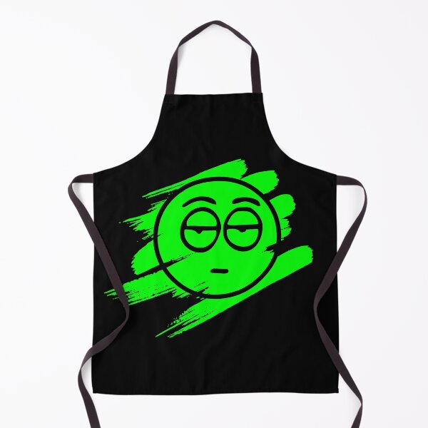 Item preview, Green Not Bothered Smiley Face Paint Brush Stroke Bright Design designed and sold by Moonrock Design.