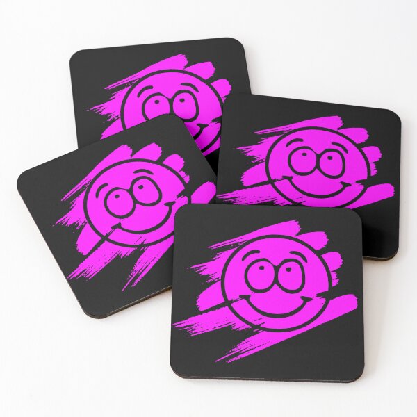 Item preview, Smiley Face With Pink Paint Brush Stroke Happy Design designed and sold by Moonrock Design.