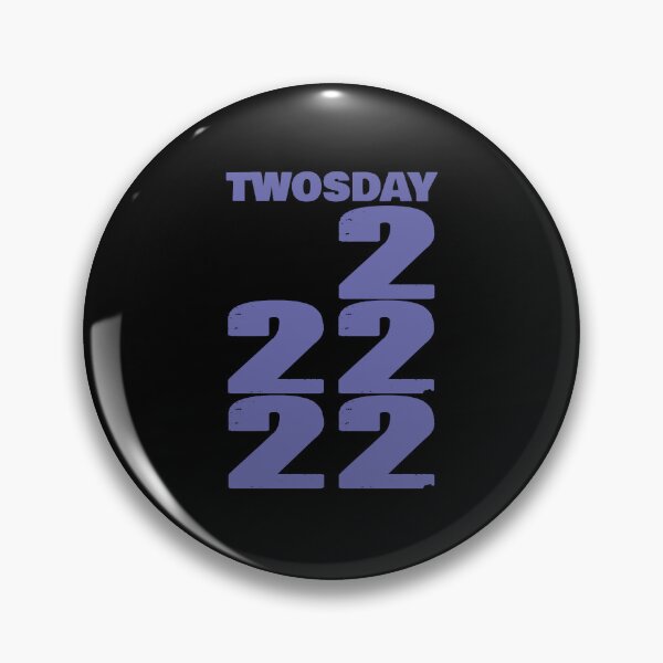 Item preview, Twosday 22222 Periwinkle Typography designed and sold by ellenhenry.