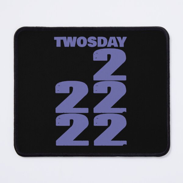 Item preview, Twosday 22222 Periwinkle Typography designed and sold by ellenhenry.
