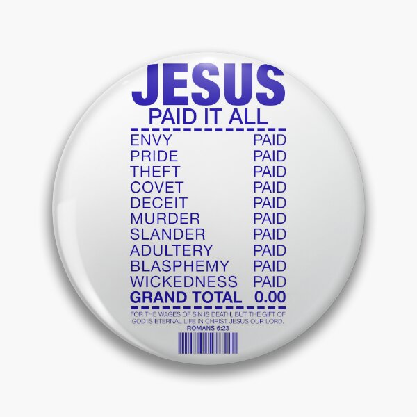 Item preview, Jesus Paid It All designed and sold by plushism.