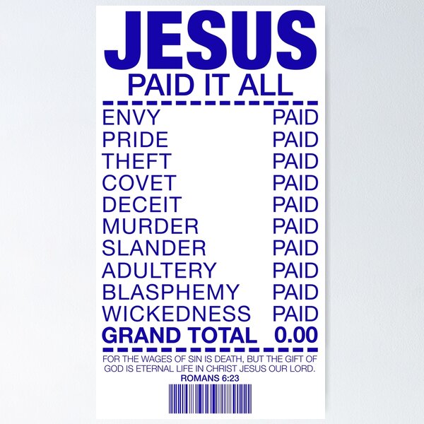 Artikel-Vorschau von Jesus hat alles bezahlt, designt und verkauft von plushism.