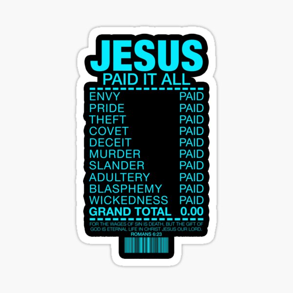 Artikel-Vorschau von Jesus hat alles bezahlt, designt und verkauft von plushism.