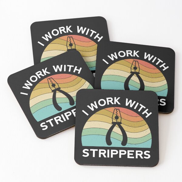 Item preview, I Work With Strippers Electrician Funny Electrical Contractor Engineer Energy Worker designed and sold by GCarlina.