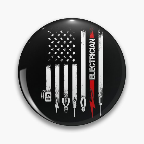 Item preview, Electrician American Flag designed and sold by SageTobias.