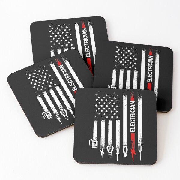 Item preview, Electrician American Flag designed and sold by SageTobias.