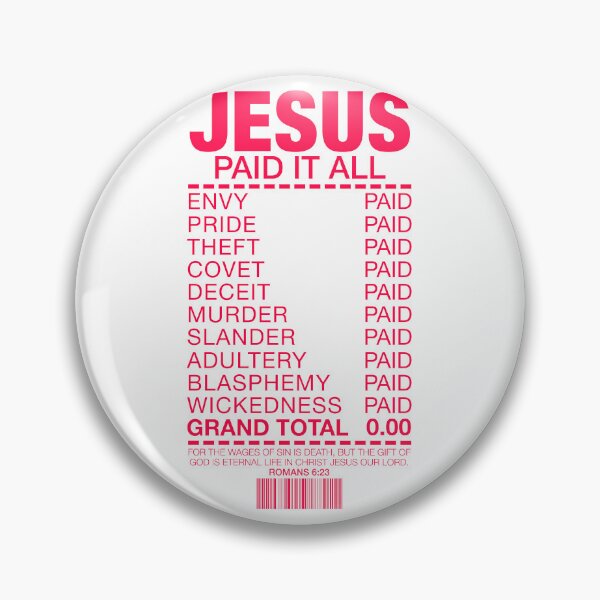 Item preview, Jesus Paid It All designed and sold by plushism.