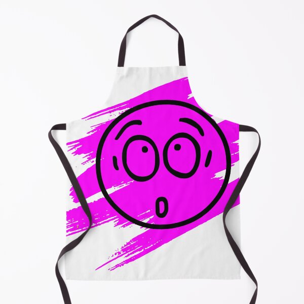 Item preview, Surprised Emoji Style Smiley Pace With Pink Paint Brush Strokes Design designed and sold by Moonrock Design.