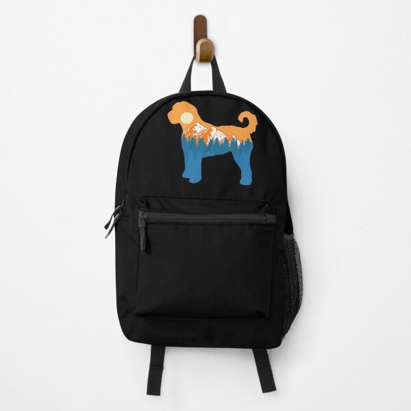 Item preview, goldendoodle Dog Silhouette Sunset Nature Mountain Gift designed and sold by alaechamlal.