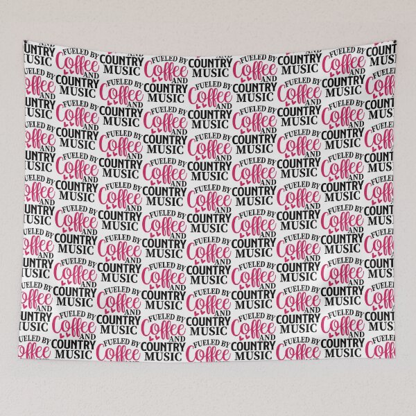 Item preview, fuelled by coffee and country music !    designed and sold by Theodore-Au.