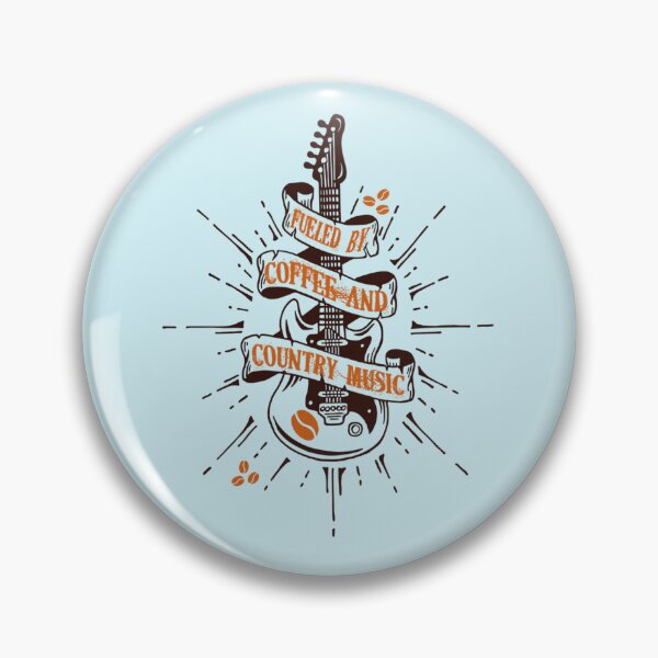 Item preview, fuelled by coffee and country music, Cool Coffee and Music  design, coffee lovers gift  (1) designed and sold by Theodore-Au.