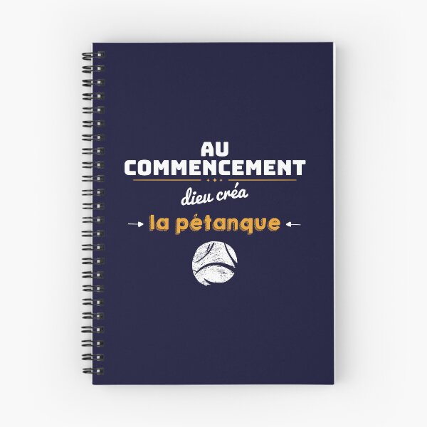 Item preview, Au commencement Dieu créa la pétanque - idée cadeau humour pétanque designed and sold by Print  Androïde.