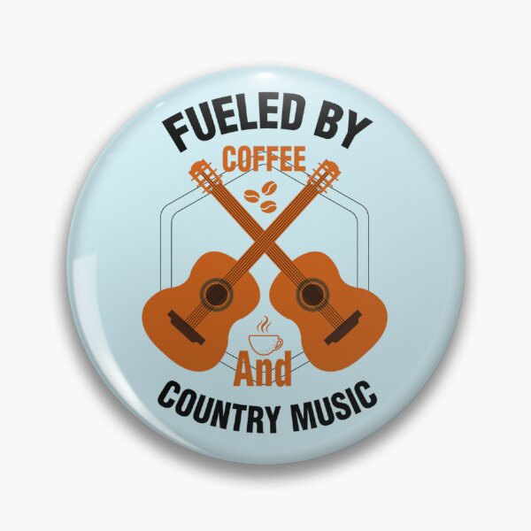 Item preview, fuelled by coffee and country music, Cool Coffee and Music  design, coffee lovers gift   designed and sold by Theodore-Au.