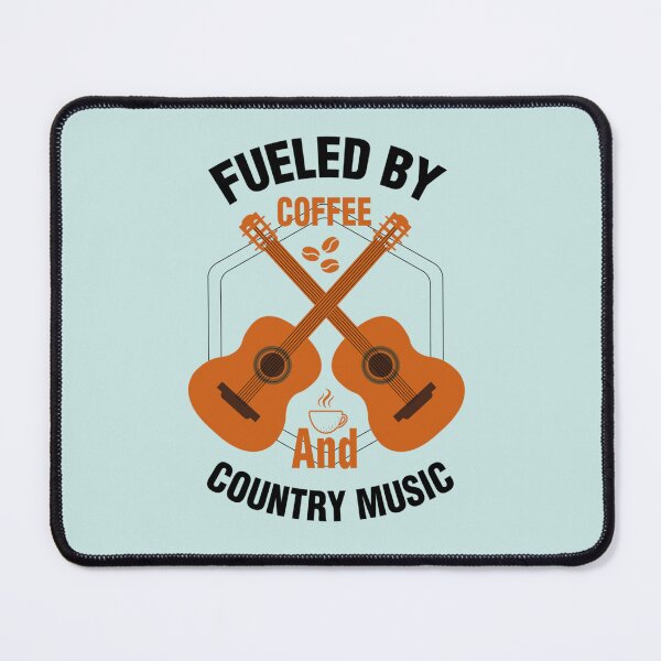 Item preview, fuelled by coffee and country music, Cool Coffee and Music  design, coffee lovers gift   designed and sold by Theodore-Au.