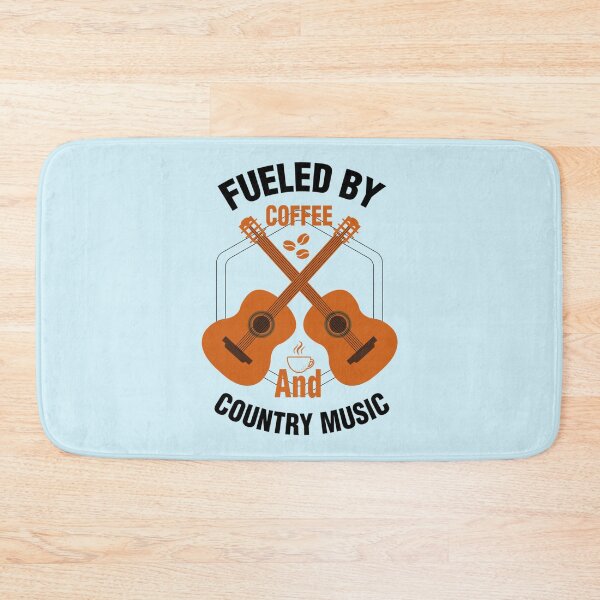 Item preview, fuelled by coffee and country music, Cool Coffee and Music  design, coffee lovers gift   designed and sold by Theodore-Au.
