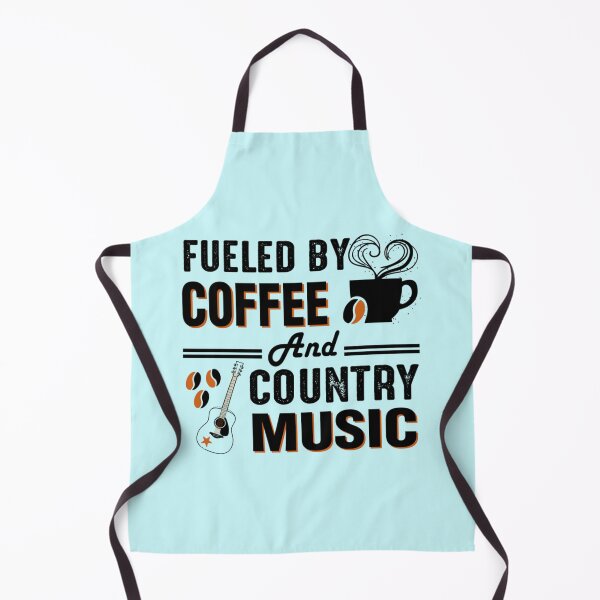 Item preview, fuelled by coffee and country music, Cool Coffee and Music vintage design, coffee lovers gift (1) designed and sold by Theodore-Au.