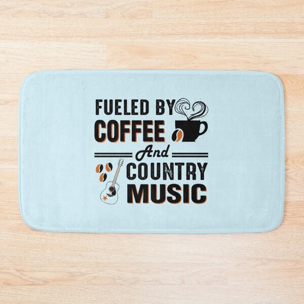 Item preview, fuelled by coffee and country music, Cool Coffee and Music vintage design, coffee lovers gift (1) designed and sold by Theodore-Au.