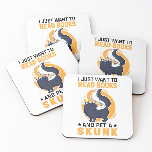 Item preview, Skunks and books skunk badger skunk designed and sold by madgrfx.
