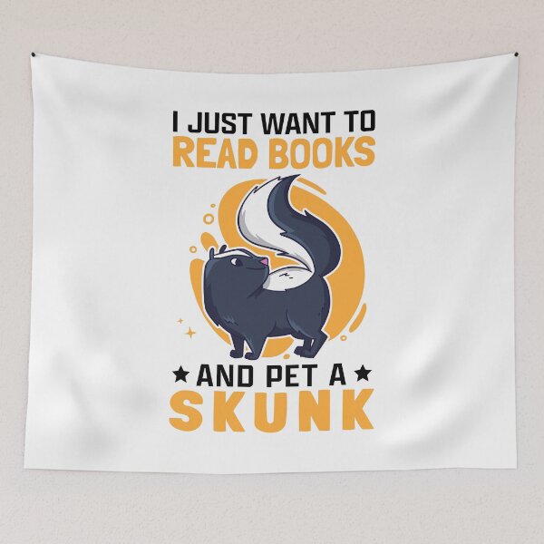 Item preview, Skunks and books skunk badger skunk designed and sold by madgrfx.