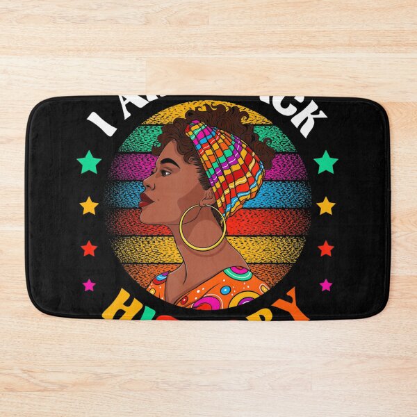 Item preview, Black History Month I Am Black History Black Girl Afro Queen designed and sold by Emilia Maurice.