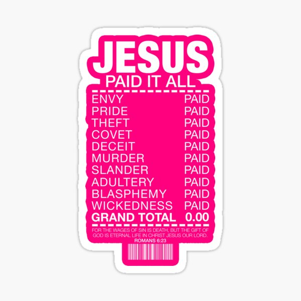 Artikel-Vorschau von Jesus hat alles bezahlt, designt und verkauft von plushism.