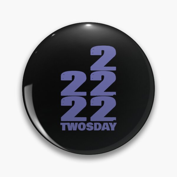 Item preview, 22222 Twosday in Periwinkle Typography designed and sold by ellenhenry.