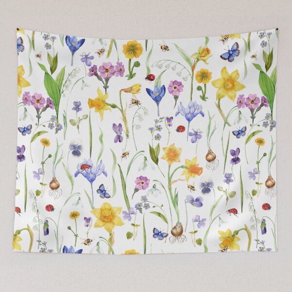 Item preview, All  Spring Flowers Meadow Pattern designed and sold by UtArt.
