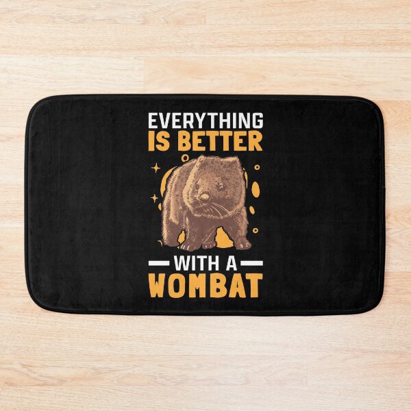 Item preview, Better with wombat Australia marsupial designed and sold by madgrfx.