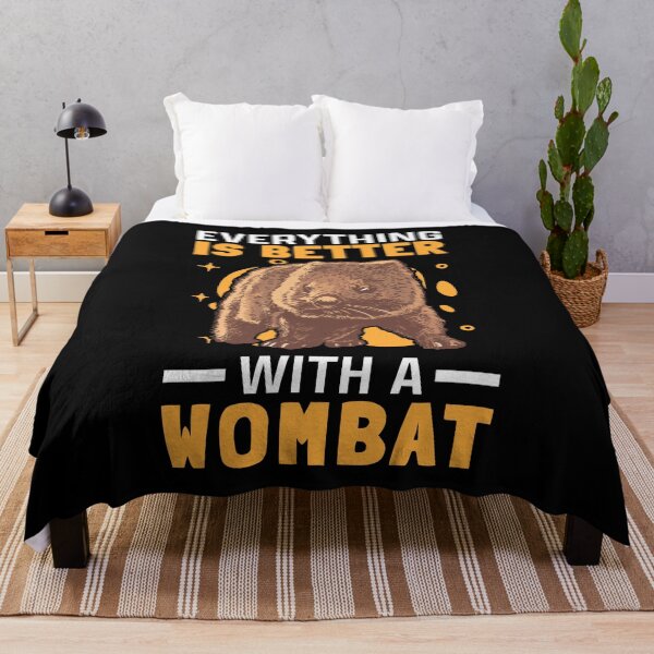 Item preview, Better with wombat Australia marsupial designed and sold by madgrfx.