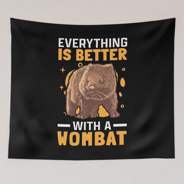 Item preview, Better with wombat Australia marsupial designed and sold by madgrfx.