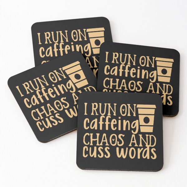 Item preview, Fuelled By Coffee And Country Music - I Run on Caffeing Chaos and Cuss Words   designed and sold by Theodore-Au.