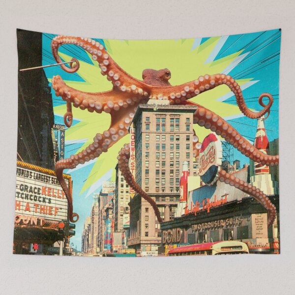 Item preview, Attack of the Octopus (in NYC) designed and sold by MsGonzalez.