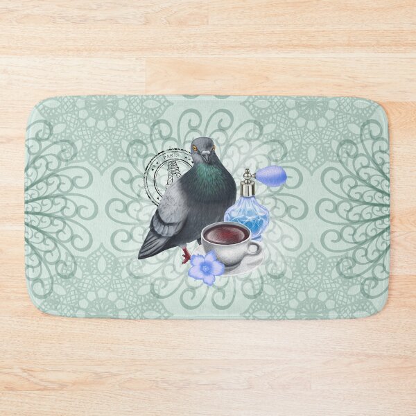 Item preview, Dove with Black Tea and Perfume Bottle designed and sold by DeneboArt.