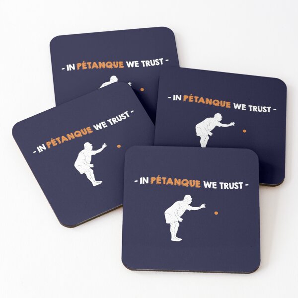 Item preview, In pétanque we trust - idée cadeau humour pétanque designed and sold by Print  Androïde.