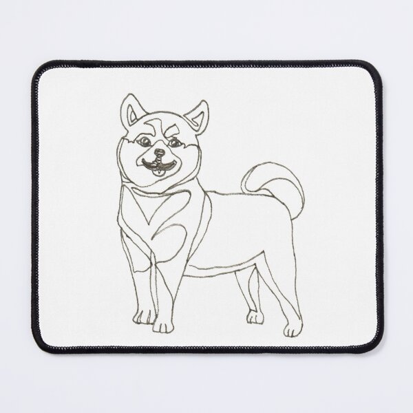 Item preview, One-line Shiba Dog designed and sold by lalashellsArt.