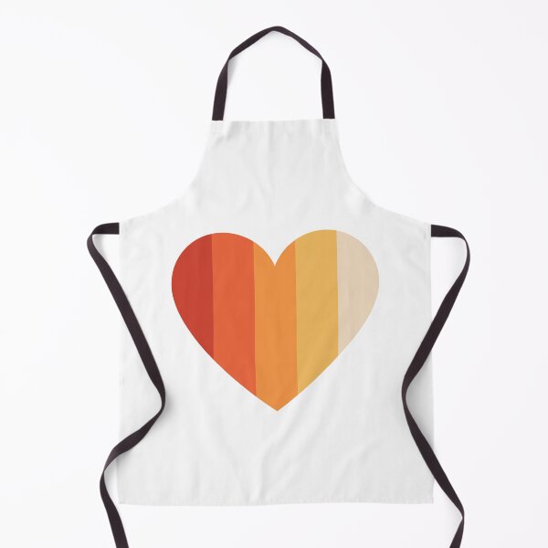Item preview, Retro sunset heart Multicolored vertical stripes | lines pattern designed and sold by The-Meraki-Man.