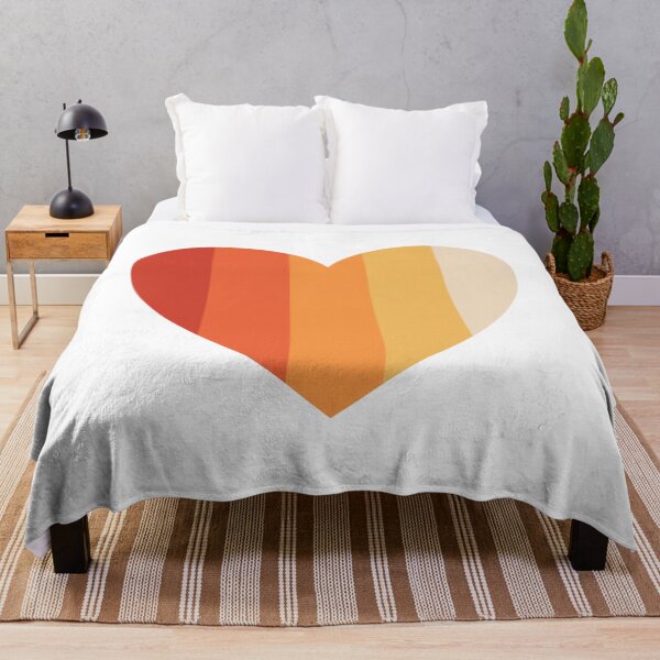 Item preview, Retro sunset heart Multicolored vertical stripes | lines pattern designed and sold by The-Meraki-Man.