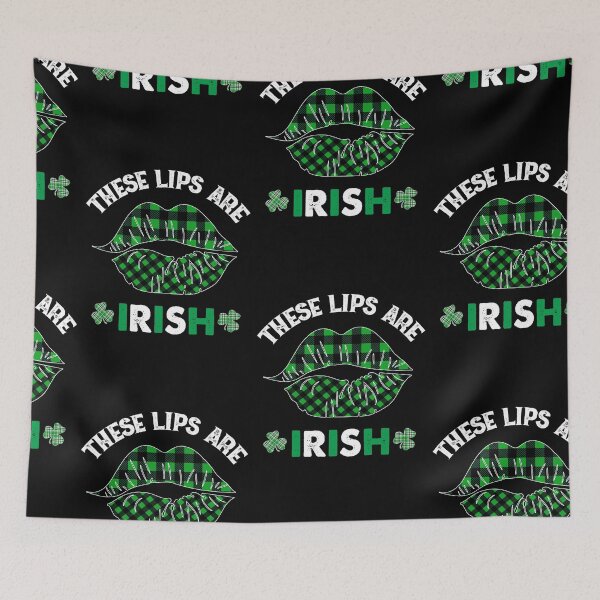 Item preview, These Lips Are Irish, A Wee Bit Irish designed and sold by SportyDogShop.