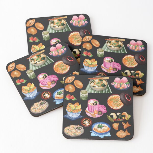 Item preview, Assorted Japanese Food 3 - Dorayaki, Chawan Mushi, Onigiri, Chicken Katsu, Ageshi Tofu, Taiyaki, Ichigo Daifuku, Katsu Don, Gyoza and Miso Shiru designed and sold by Alicia Chee.