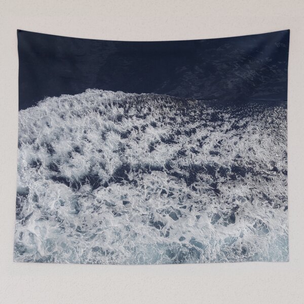 Item preview, Indigo Deep Azure Blue Ocean Waves  designed and sold by DiviaDesigns.