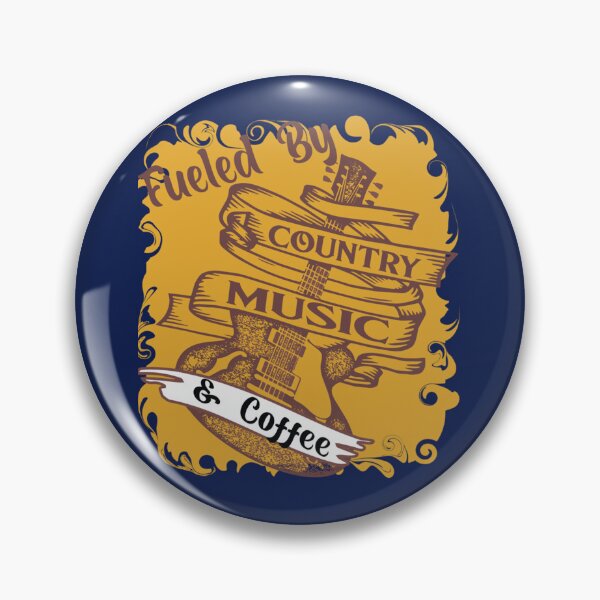 Item preview, fuelled by coffee and country music designed and sold by Theodore-Au.