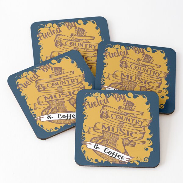 Item preview, fuelled by coffee and country music designed and sold by Theodore-Au.