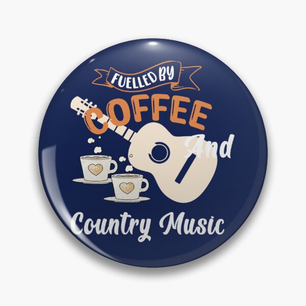 Item preview, Fuelled By Coffee And Country Music-Funny Coffee Quotes-Couples And Lover Gift    designed and sold by Theodore-Au.
