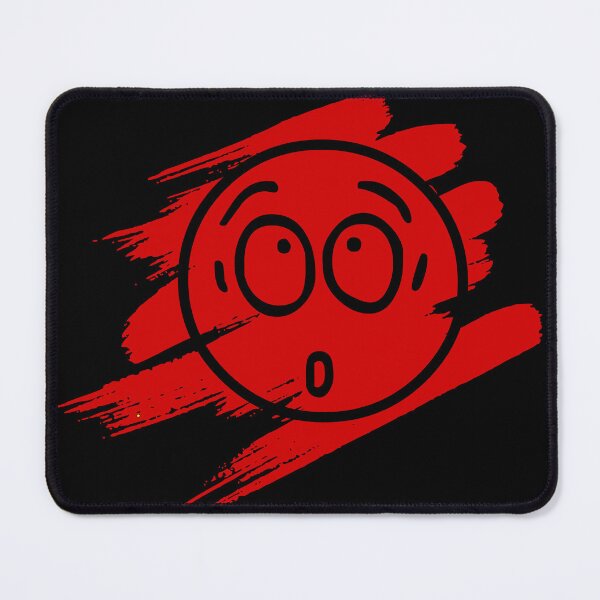 Item preview, Surprised Smiley Face With Red Brush Strokes Design designed and sold by Moonrock Design.