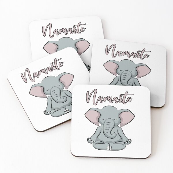 Item preview, Namaste Elephant designed and sold by AmazingArtMandi.